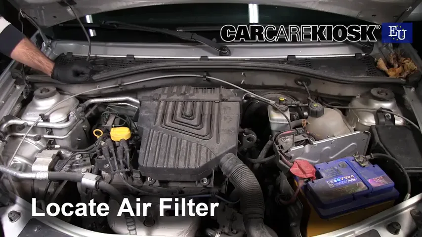 2009 Dacia Sandero Stepway MPI 1.6L 4 Cyl. Filtre à air (moteur) Changement